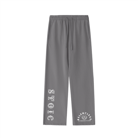 the front of dark gray vintage washed sweatpants