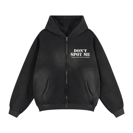 Two-way Zipper Hoodie front