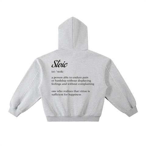 Gray Contrast Classic Hoodie - Stoic