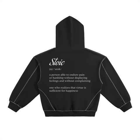 Black Contrast Classic Hoodie - Stoic